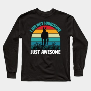 I am not handsome just Awesome Long Sleeve T-Shirt